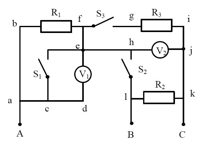 初中物理电路图识别详解——简化电路图5
