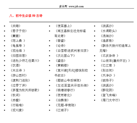 【备战2016中考】初中生必读书目大全4