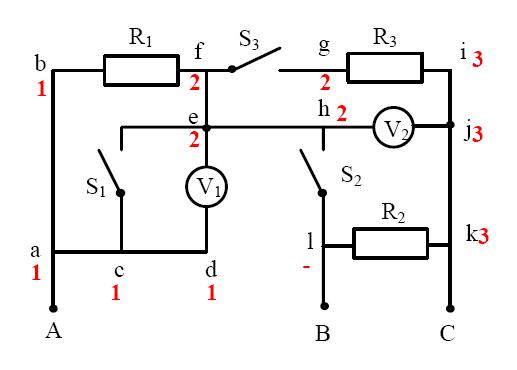 初中物理电路图识别详解——简化电路图9