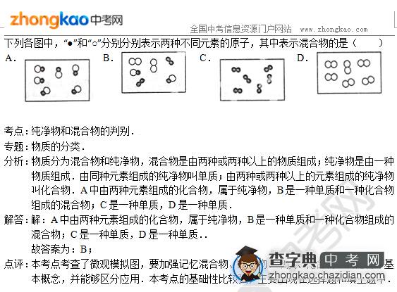 2015南京中考化学专题讲解：物质的分类1