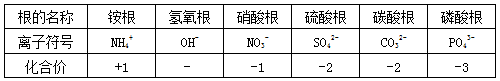 初中化学知识点：化合价3