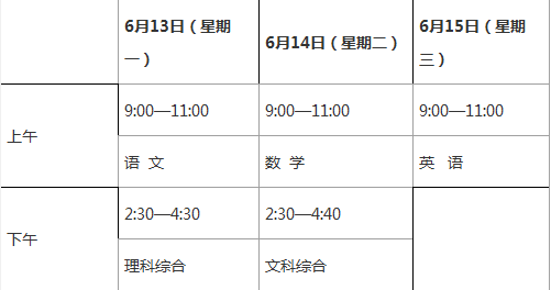 2016四川德阳中考时间：6月13日-15日1