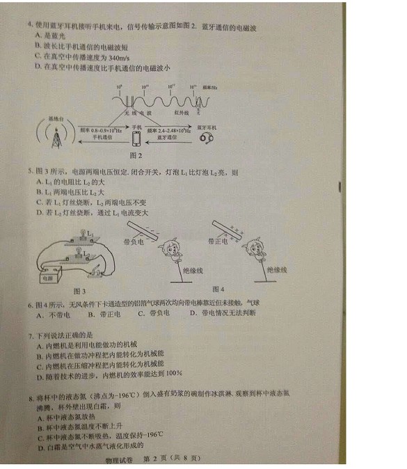 2016年广东广州中考物理试题2