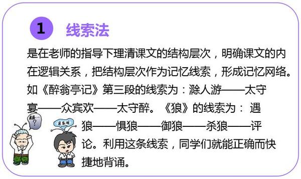 初中语文文言文背诵方法：背诵法1