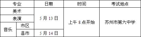 17年苏州艺术高中(六中) 艺术班招生简章1