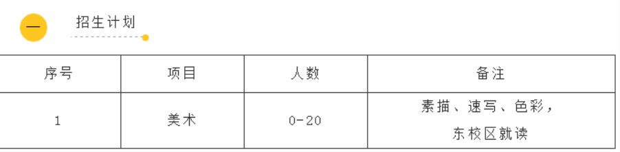 2020济南市各校美术生特长生招生计划公布1